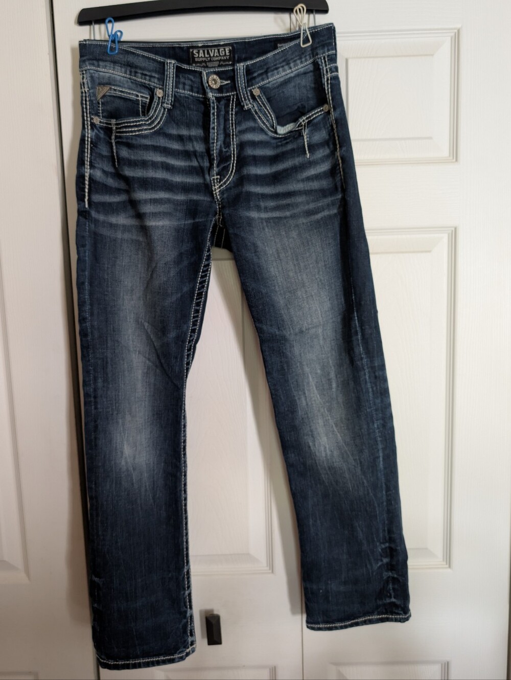 Salvage Navy Wash Men's Straight Jeans